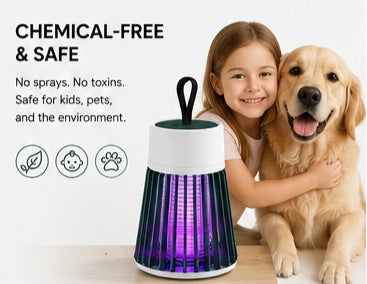 Mosquito Shield Pro™ UV Mosquito Trap Lamp – Silent, Chemical-Free USB Mosquito Killer