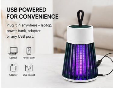 Mosquito Shield Pro™ UV Mosquito Trap Lamp – Silent, Chemical-Free USB Mosquito Killer