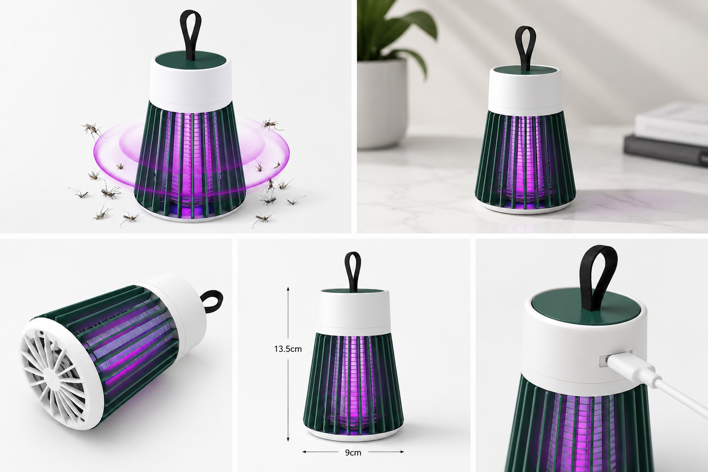 Mosquito Shield Pro™ UV Mosquito Trap Lamp – Silent, Chemical-Free USB Mosquito Killer